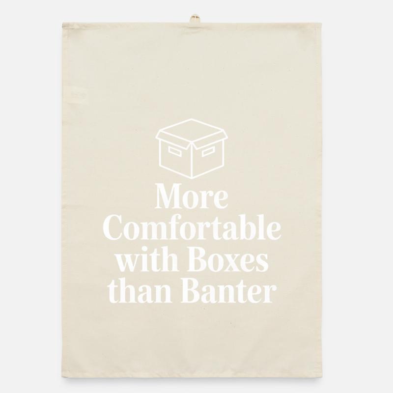 More Comfortable with Boxes Organic dish towel