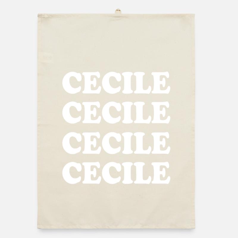Cecile als Vorname Organic Geschirrtuch