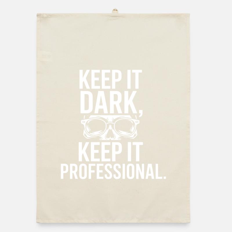 Keep It Dark Skull Pro Organic Geschirrtuch