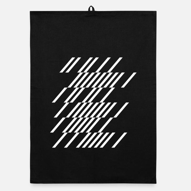 Diagonal Stripe Geom Pattern Organic dish towel