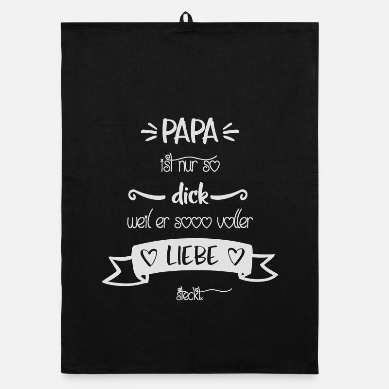 Papa voller Liebe Organic Geschirrtuch