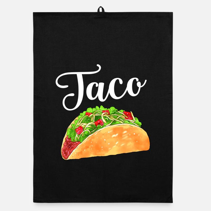 Aquarell-Taco Organic Geschirrtuch