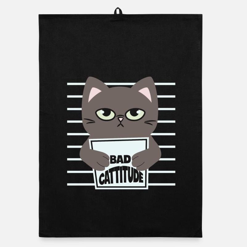 katze, niedliche katze, süße katze, katze Organic Geschirrtuch