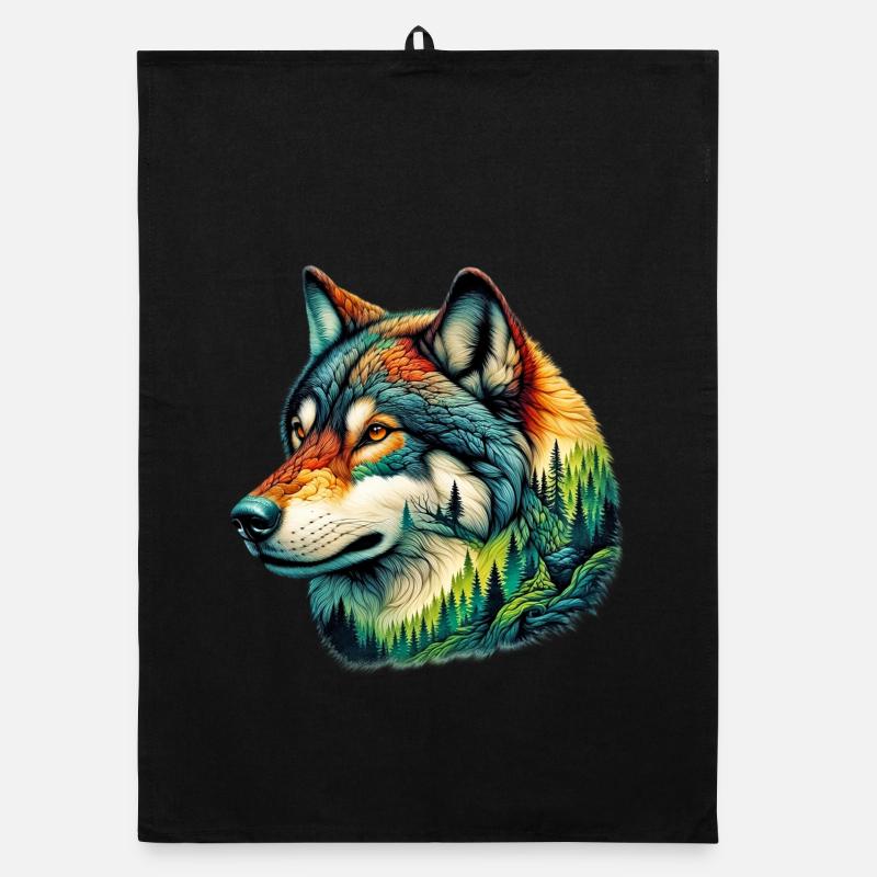 Wolf Organic Geschirrtuch