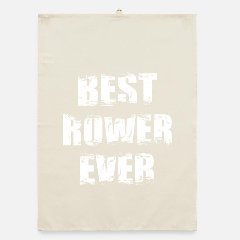 Bester Ruderer aller Zeiten Organic Geschirrtuch