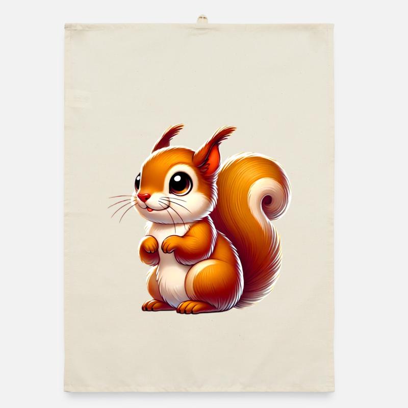 Squirrel Organic dish towel