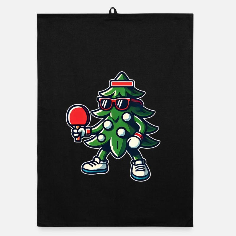 Table Tennis Christmas Tree Costume Christmas Tree Organic dish towel