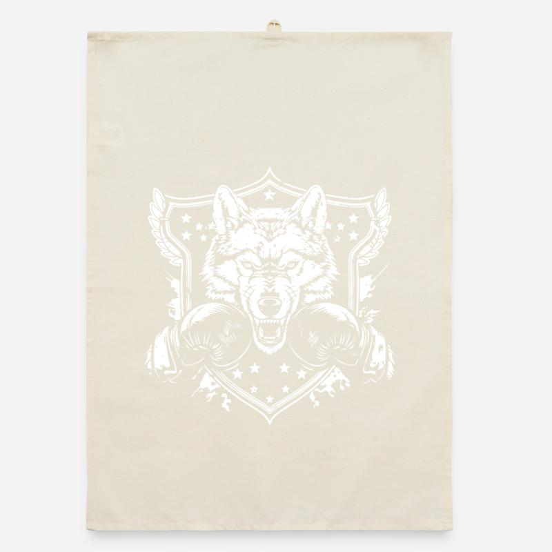 Wolf Boxer Organic dish towel