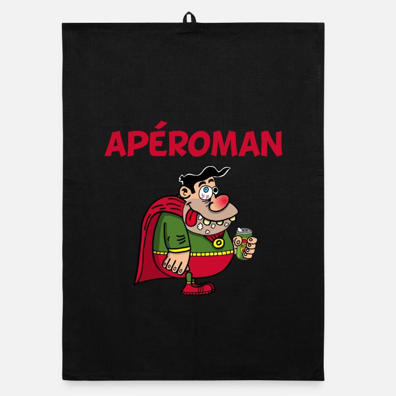 Aperitif superhero Organic dish towel