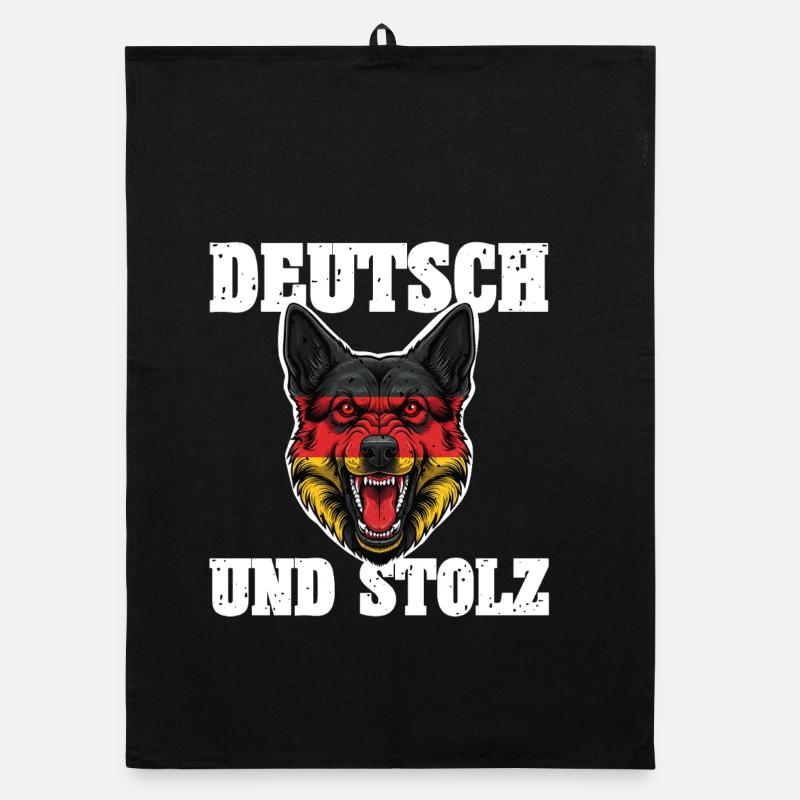 German Shepherd Organic dish towel