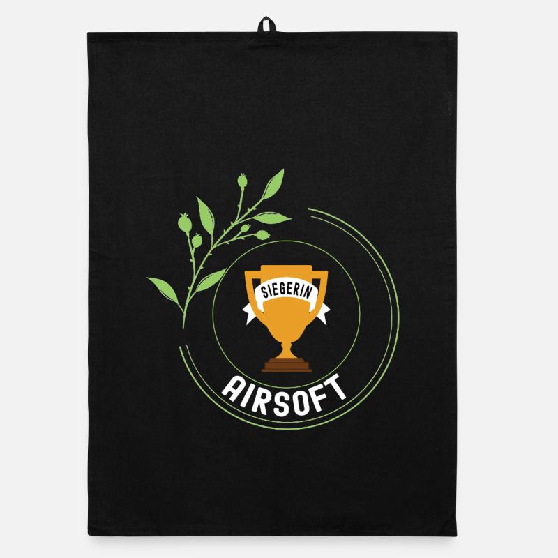 Airsoft Siegerin Gewinner Turnier Meisterschaft Organic Geschirrtuch