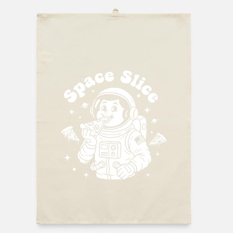 Pizza astronaute en tranches de l’espace Torchon bio