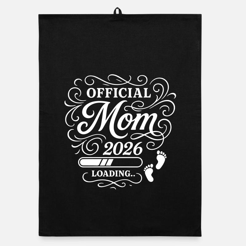 Mom 2026 Mama Loading Organic dish towel