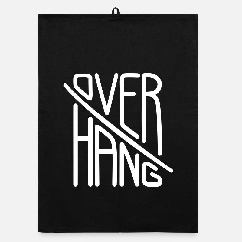 Overhang - Climbing Wall Typography Organic Geschirrtuch