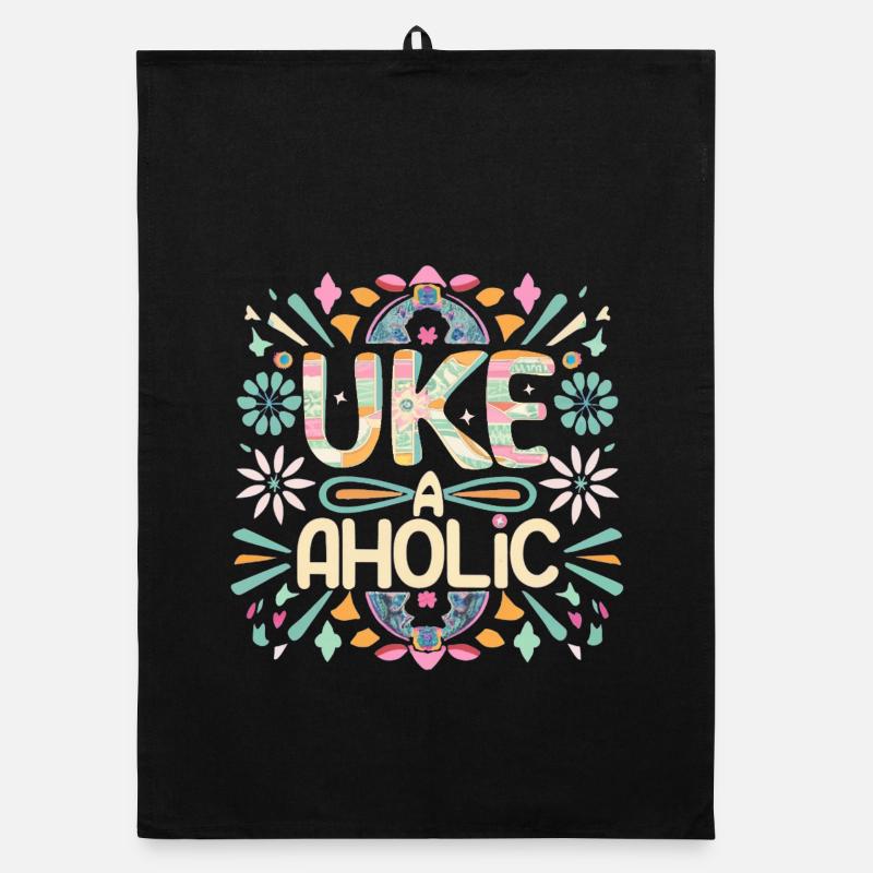 Uke-aholic Organic dish towel
