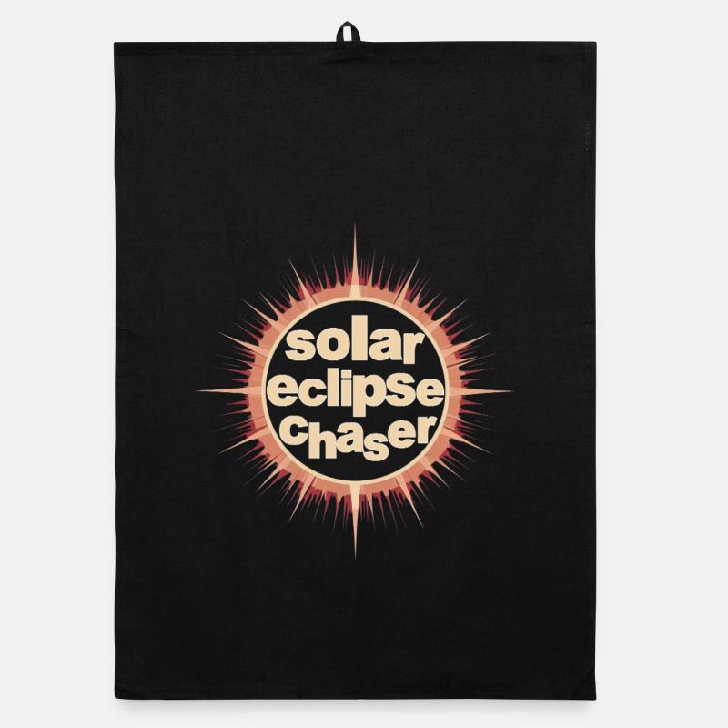 Solar eclipse chaser Organic Geschirrtuch