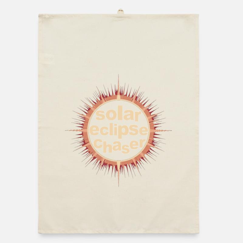 Solar eclipse chaser Organic dish towel