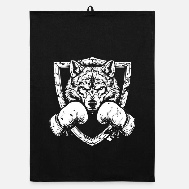 Wolf Boxen MMA Organic Geschirrtuch