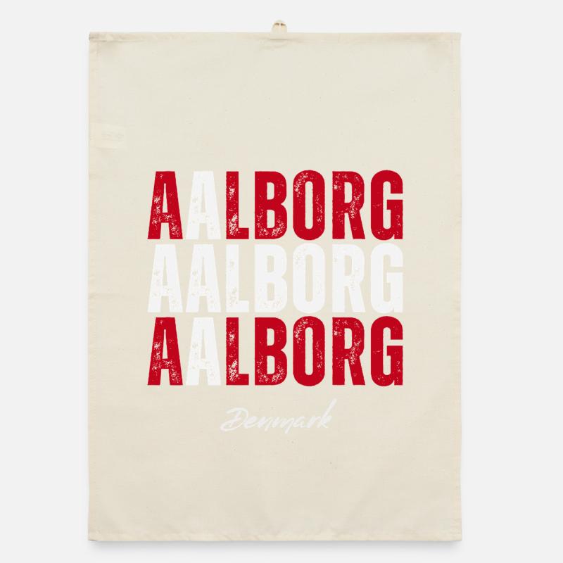 Aalborg dans le cœur, Danemark présent Torchon bio