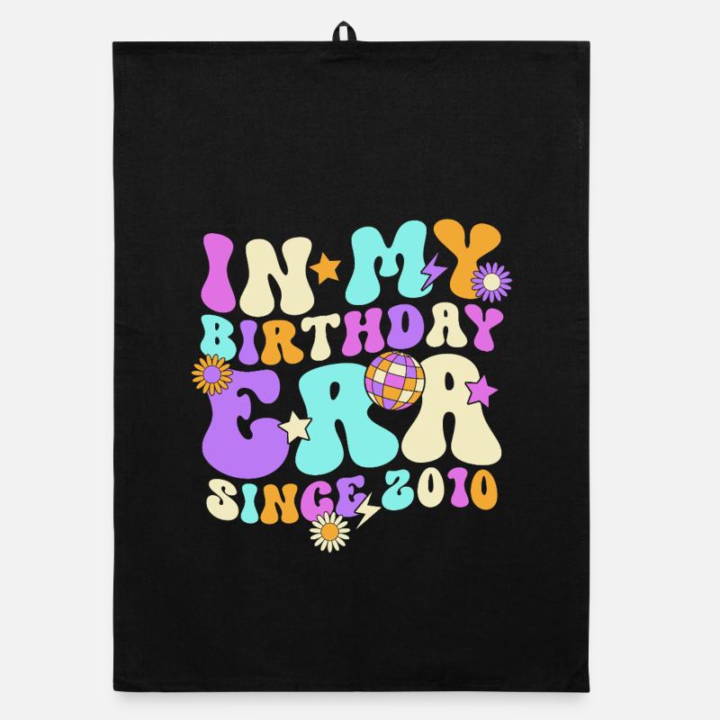 Idée de cadeau rétro pour le 16e anniversaire Torchon bio