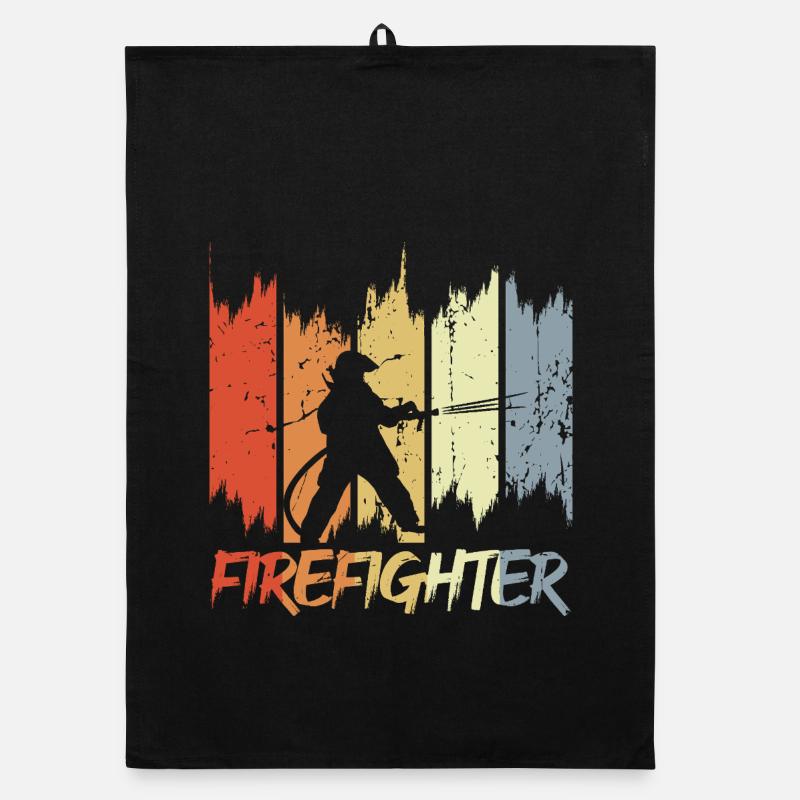 Fire Brigade Retro Look Organic dish towel