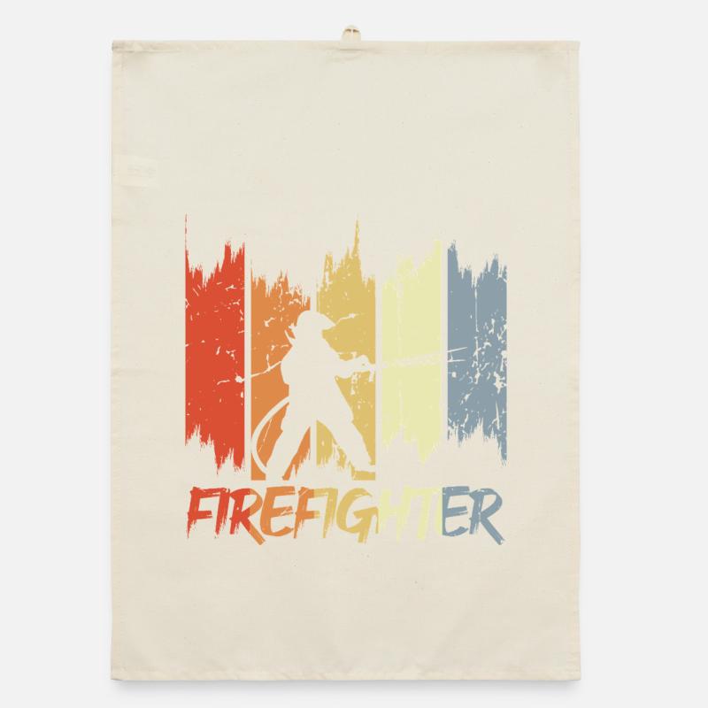 Fire Brigade Retro Look Organic dish towel