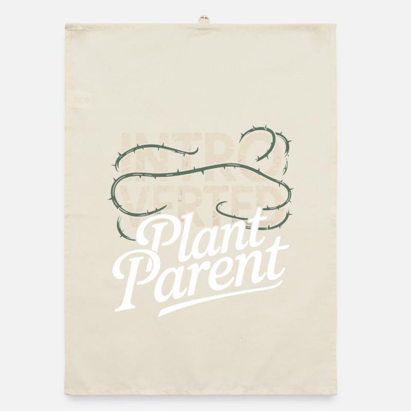 Introverted Plant Parent Organic dish towel