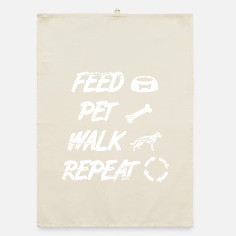 Feed Pet Walk Repeat Organic Geschirrtuch