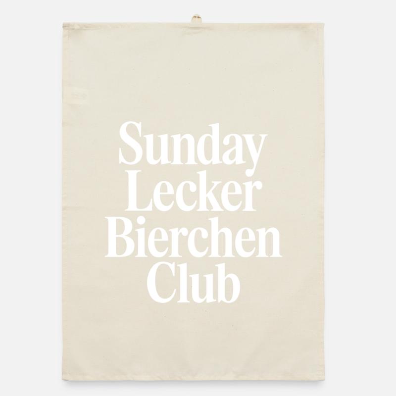 Sunday Lecker Bierchen Club Organic Geschirrtuch