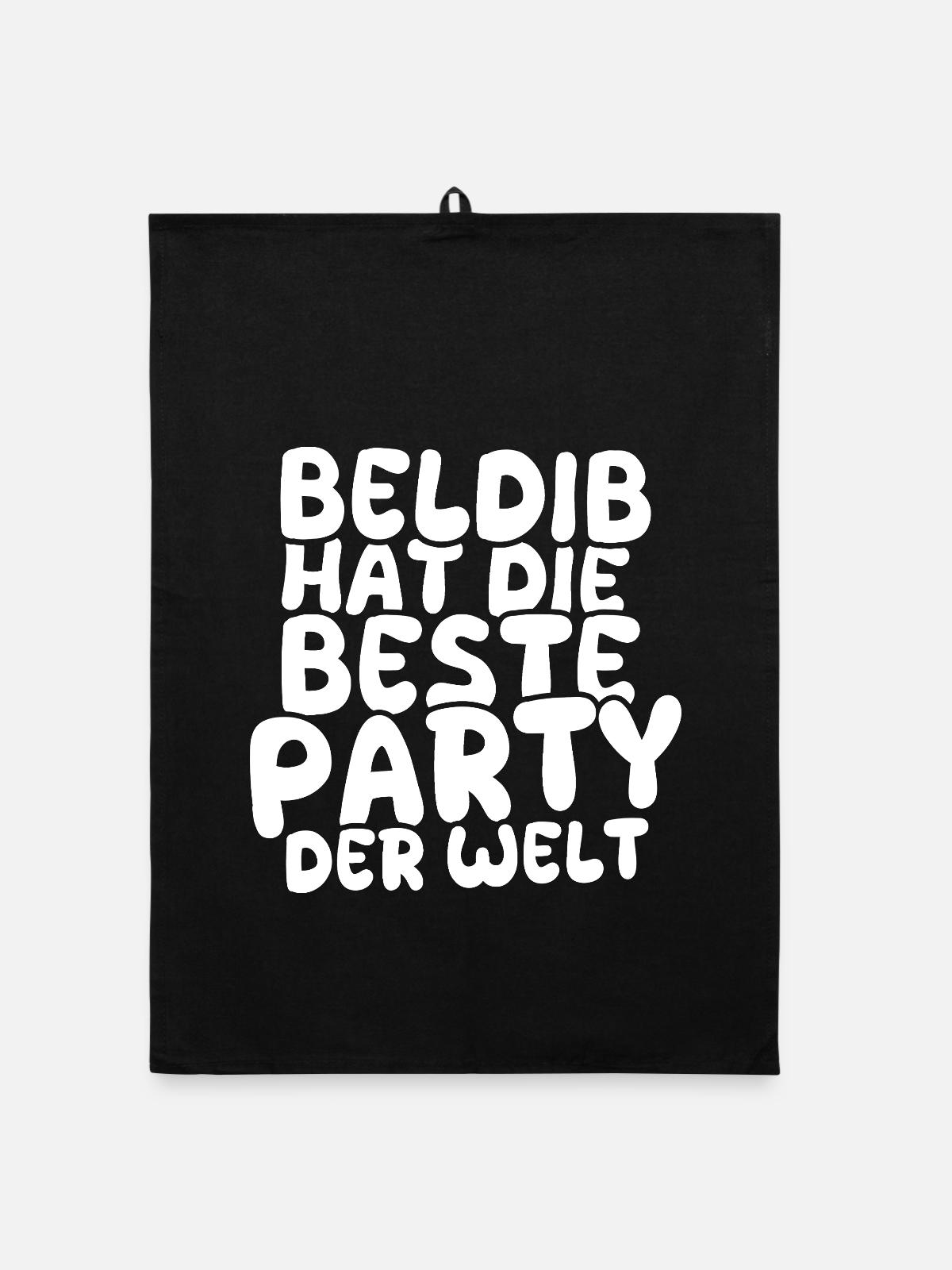 Feiern Beldib - Organic Geschirrtuch - Schwarz - Vorne