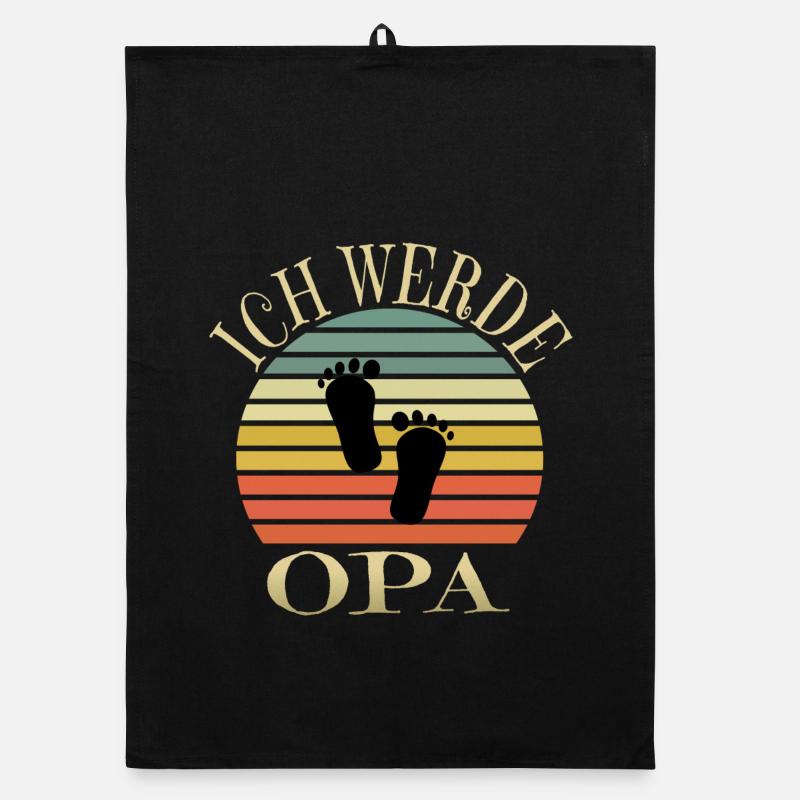 Ich werde Opa Organic Geschirrtuch
