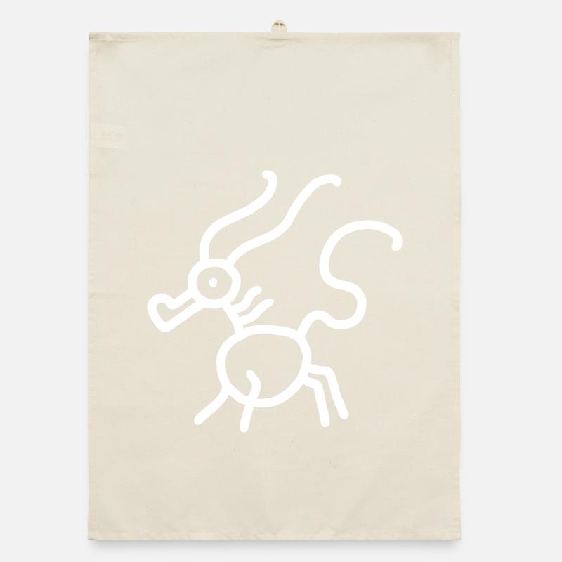 Drache Minimal Organic Geschirrtuch