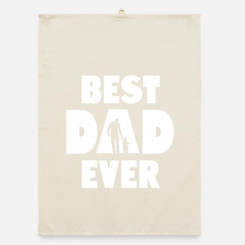 Best Dad Ever Organic dish towel