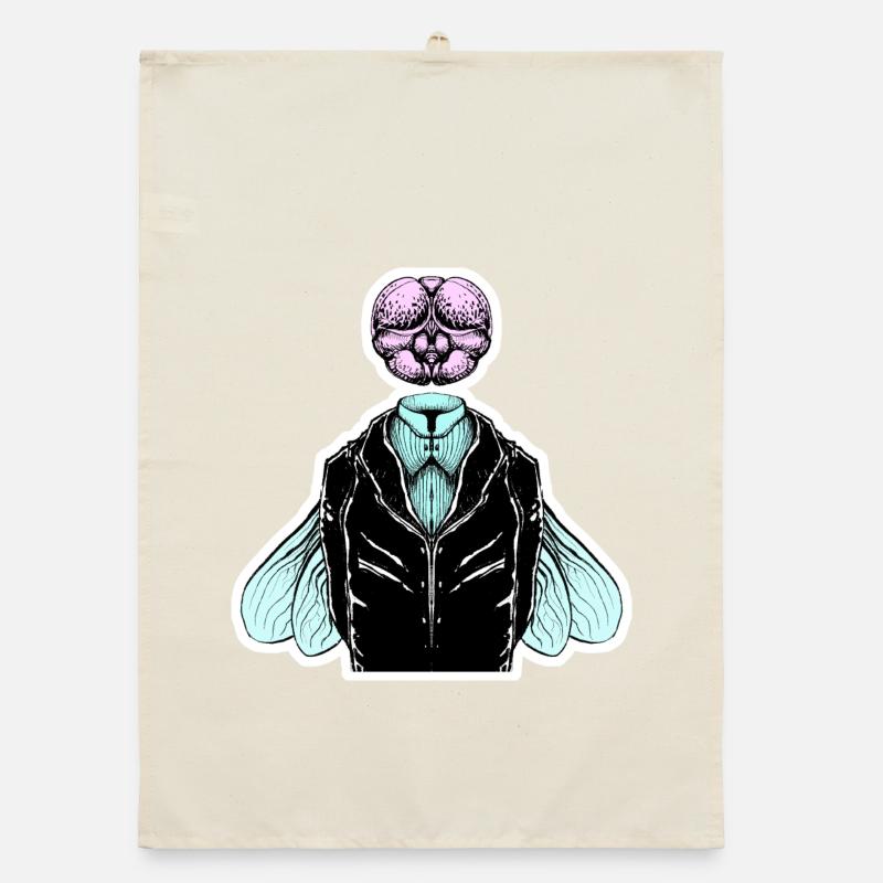 Tuxedo fly Organic dish towel