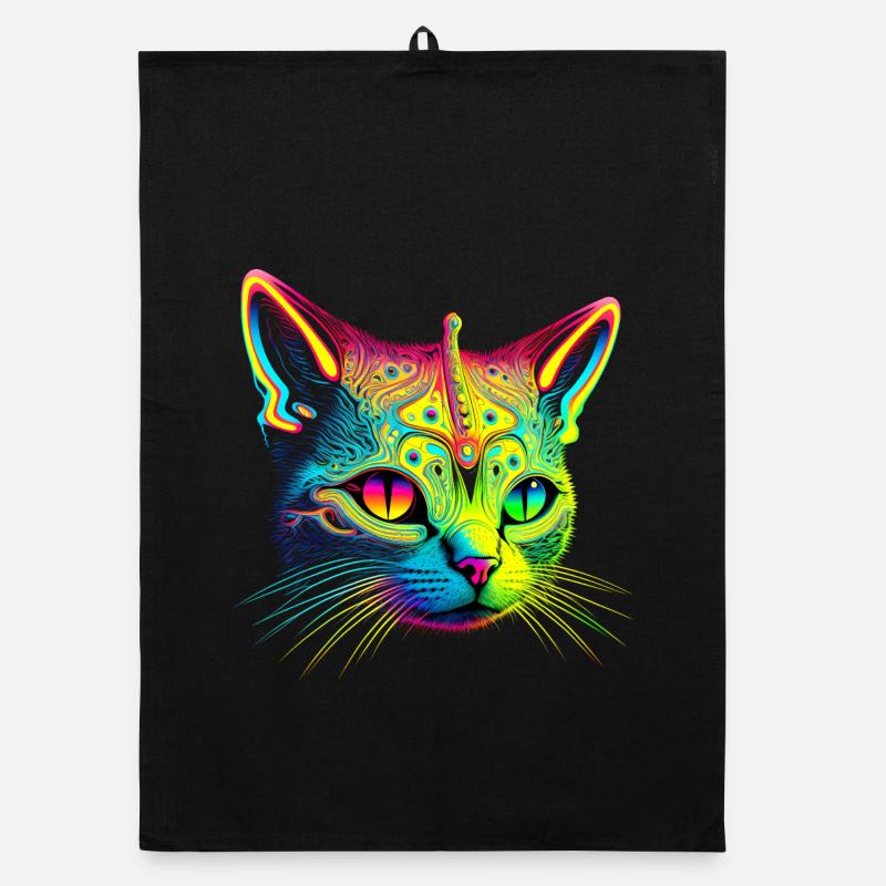 Cat alien Organic dish towel