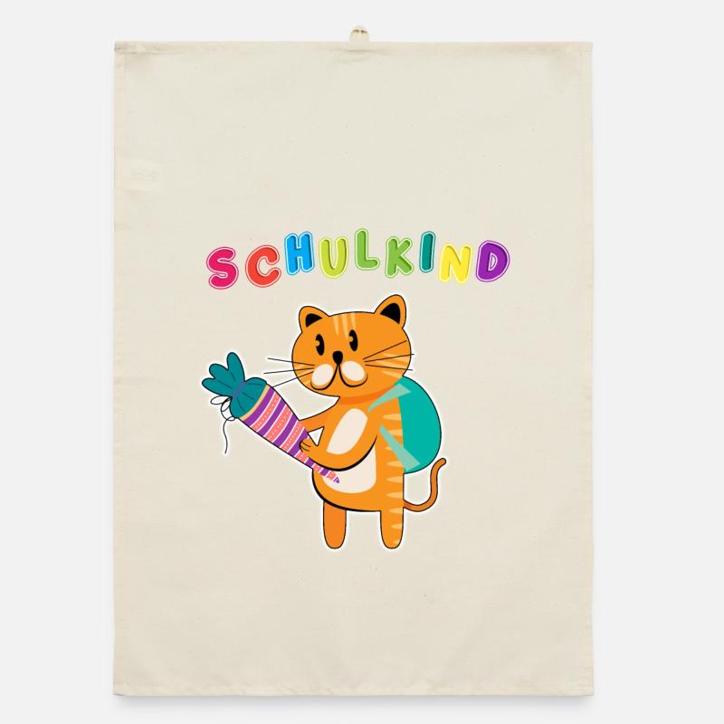 Schulkind Einschulung | Schulanfang ABC-Schütze Organic Geschirrtuch