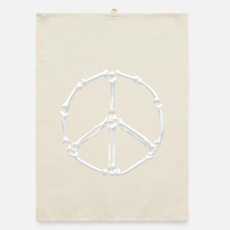 Knochenfriedenszeichen Organic Geschirrtuch