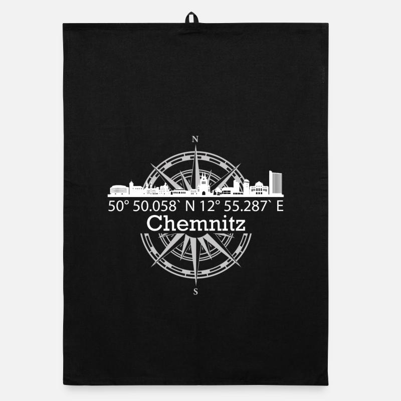Skyline Chemnitz Organic Geschirrtuch