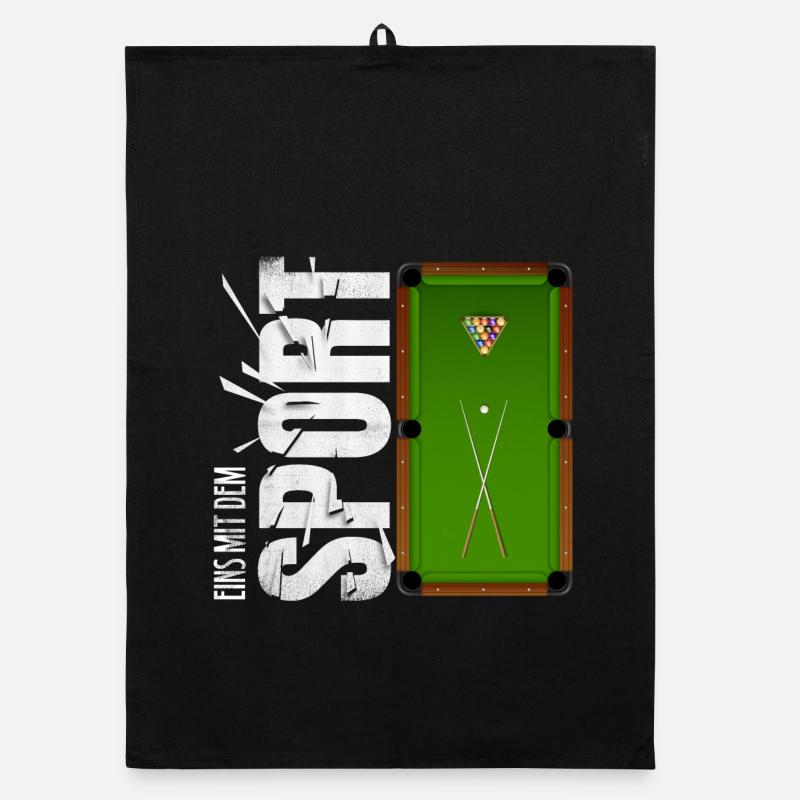 Eins mit dem Sport - Billard Organic Geschirrtuch