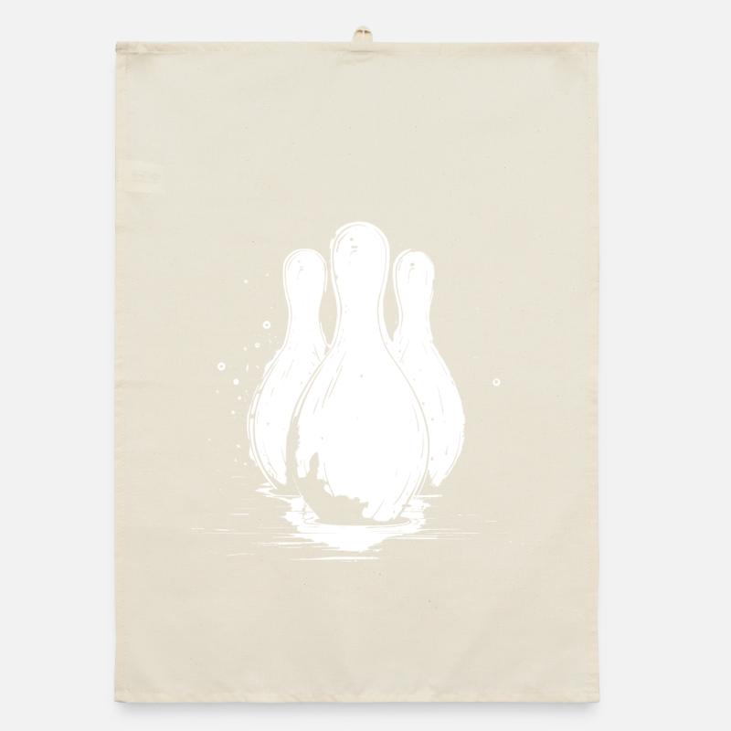 Bowling Graphics Organic dish towel