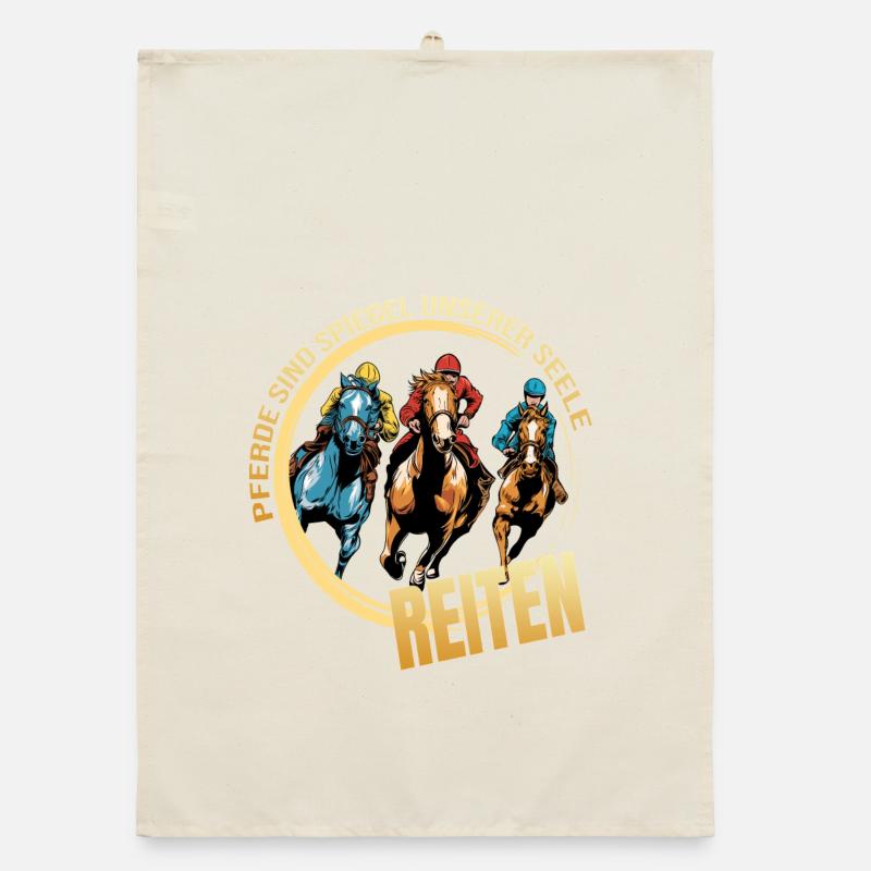 Pferde sind Spiegel unserer Seele Organic Geschirrtuch