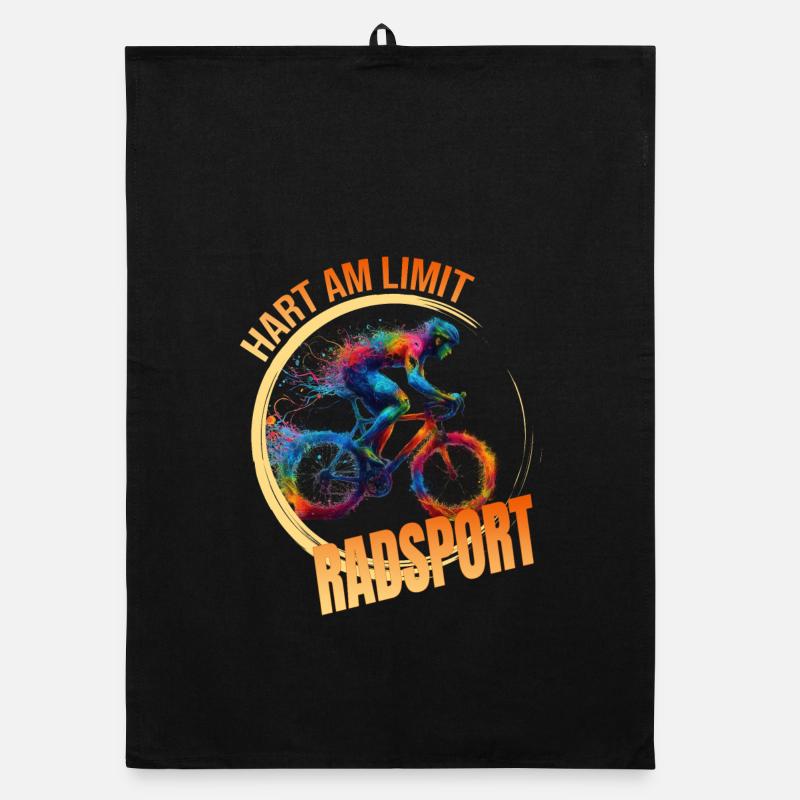 Hart am Limit - Radsport Organic Geschirrtuch