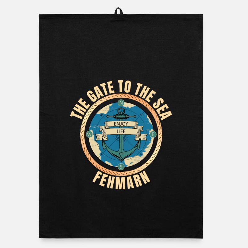 The Gate to the Sea - Fehmarn Organic Geschirrtuch