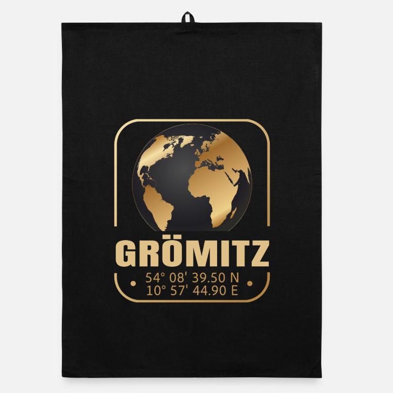 Grömitz - Organic Geschirrtuch - Schwarz