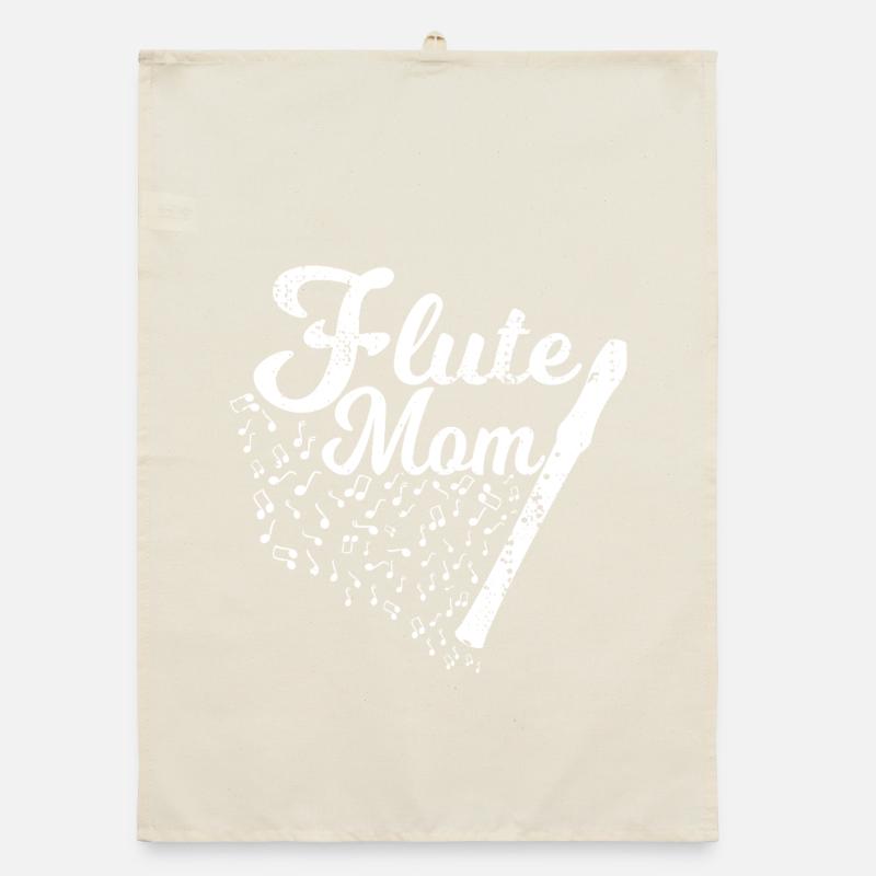 Maman joueuse de flûte Torchon bio