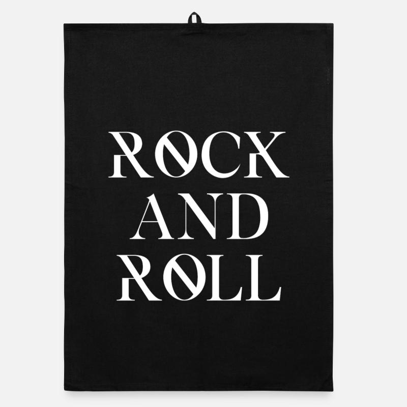 Conception de typographie rock and roll Torchon bio