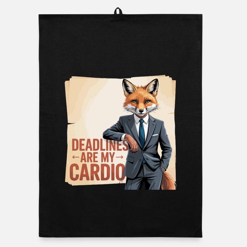 Les échéances sont mon bureau cardio, renard Torchon bio