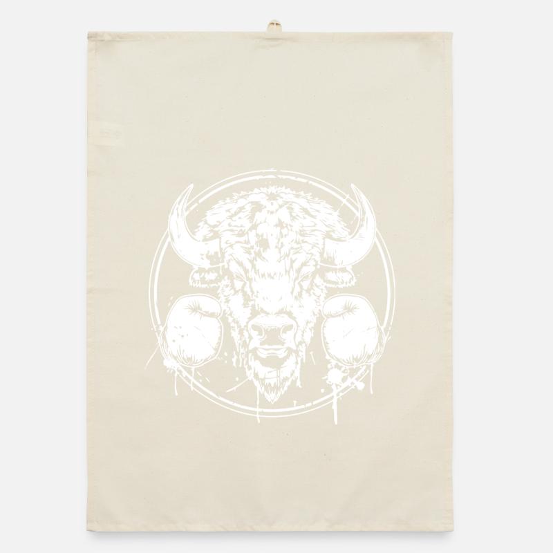 Bison Boxer Boxe MMA Torchon bio