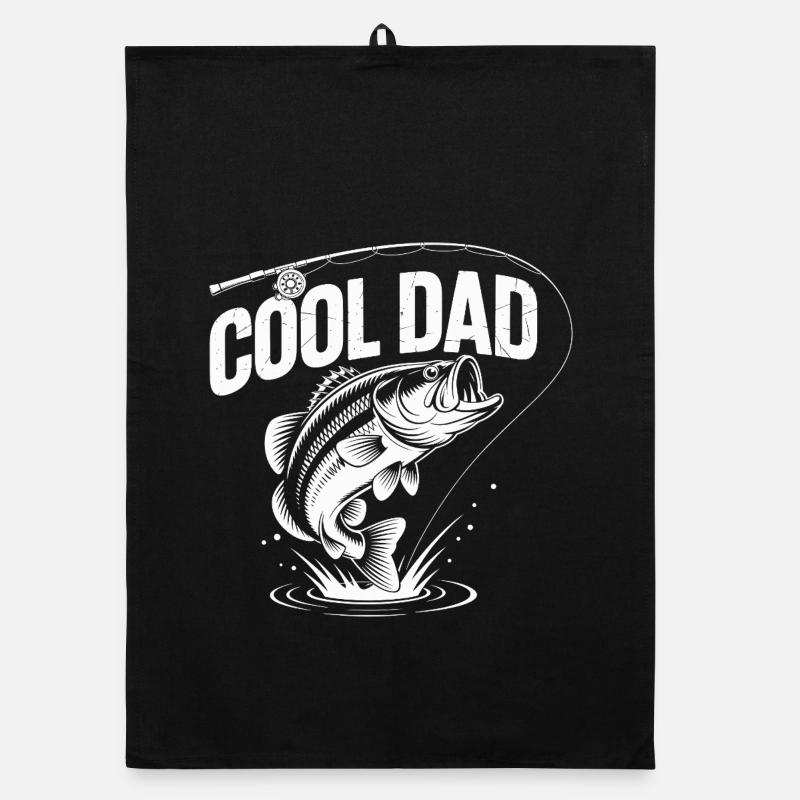 Conception d'articles de pêche cool pour papa Torchon bio