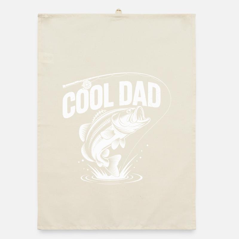 Conception d'articles de pêche cool pour papa Torchon bio